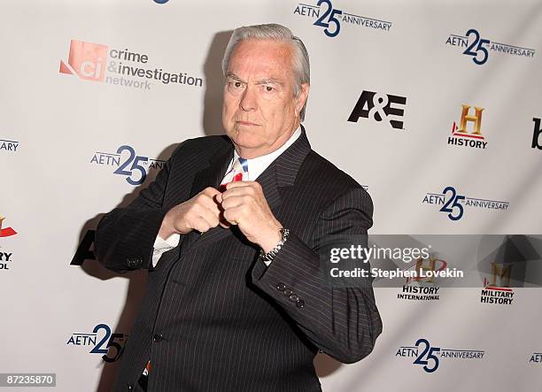 Personality Bill Curtis attends the A&E Television Networks' 25th anniversary celebration at The Rainbow Room on May 14, 2009 in New York City.