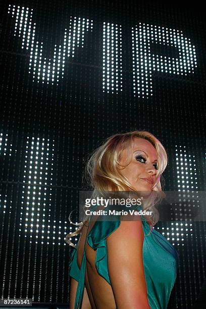 Actress Pamela Anderson hosts the "Blonde is beautiful" party to open Marcus Prinz von Anhalt's new VIP Club on May 14, 2009 in Frankfurt am Main,...