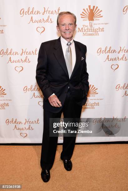 Personality Bob Eubanks attends The Midnight Mission's Golden Heart Awards Gala at the Beverly Wilshire Four Seasons Hotel on November 9, 2017 in...