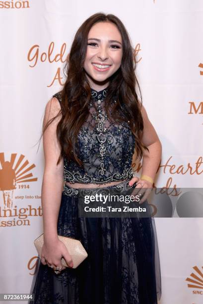 Actress Ava Cantrell attends The Midnight Mission's Golden Heart Awards Gala at the Beverly Wilshire Four Seasons Hotel on November 9, 2017 in...