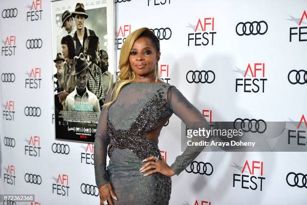 Mary J Blige attends the screening of Netflix's 'Mudbound' at the Opening Night Gala of AFI FEST 2017 presented by Audi at TCL Chinese Theatre on...