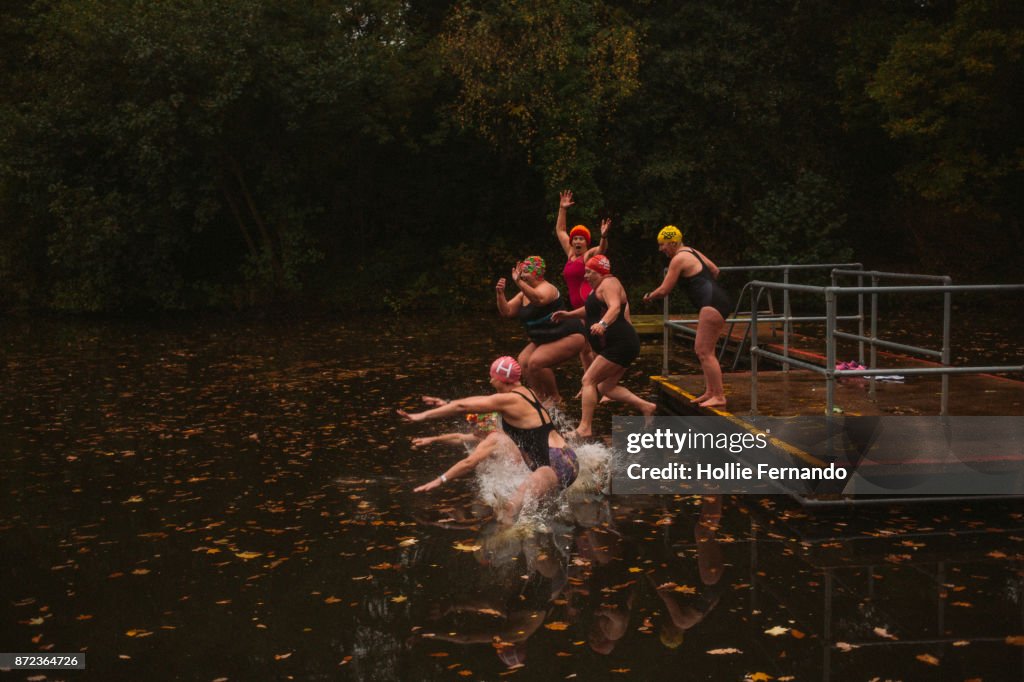 Wild Swimming Women's Group Autumnal Swim