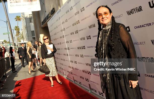 Photographer Mary Ellen Mark arrives at USA Network and Vanity Fair Celebrate Character Project held at Ace Gallery on May 14, 2009 in Los Angeles,...