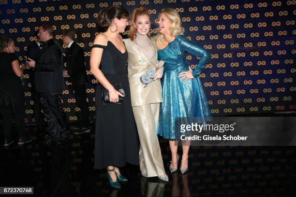 Jessica Schwarz, Palina Rojinski and Barbara Schoeneberger during the show of the GQ Men of the year Award 2017 at Komische Oper on November 9, 2017...