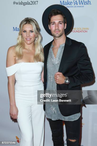 Charissa Thompson and James Maslow attends the Make-A-Wish Greater Los Angeles 2017 Wish Gala at Hollywood Palladium on November 9, 2017 in Los...