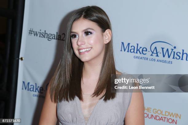 Actress Madisyn Shipman attends the Make-A-Wish Greater Los Angeles 2017 Wish Gala at Hollywood Palladium on November 9, 2017 in Los Angeles,...