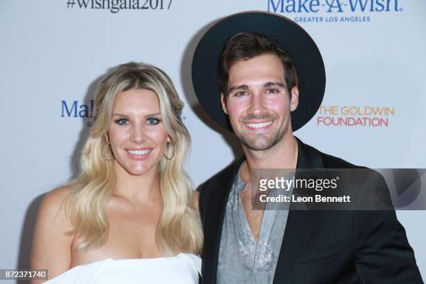 Charissa Thompson and James Maslow attends the Make-A-Wish Greater Los Angeles 2017 Wish Gala at Hollywood Palladium on November 9, 2017 in Los...