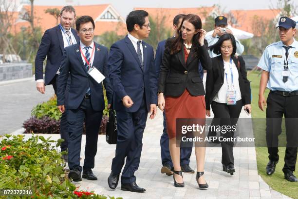 New Zealand's Prime Minister Jacinda Ardern arrives to take part in the final day of the APEC CEO Summit, part of the broader Asia-Pacific Economic...