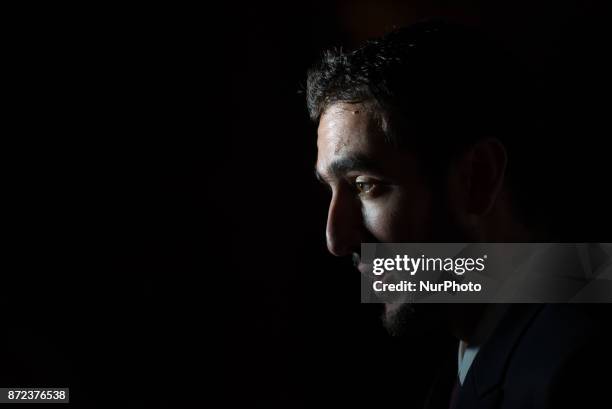 Marin Cilic of Croatia arrives at The Official Launch for ATP Finals held at the Tower of London prior to the start of ATP World Tour Finals Tennis...