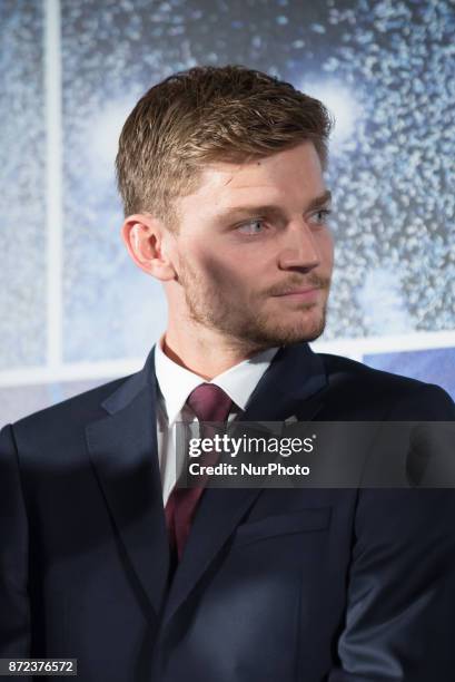 David Goffin of Belgium arrives during the The Official Launch for ATP Finals prior to the start of ATP World Tour Finals Tennis at O2 Arena on...