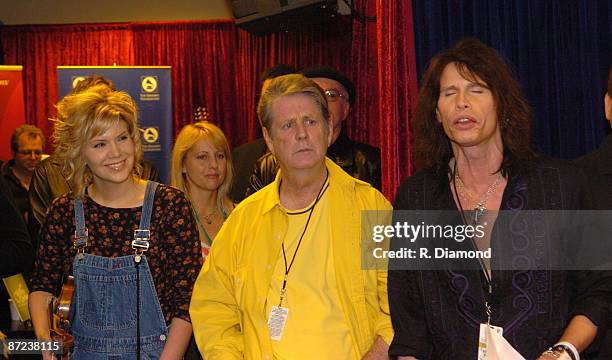 Alison Krauss, Brian Wilson and Steven Tyler