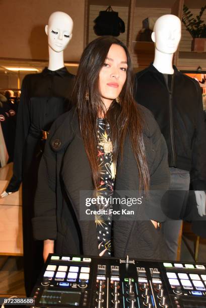 Singer Mai Lan Chapiron attends Stephane Kelian Pop Up Store Launch at L'Exception on November 9, 2017 in Paris, France.