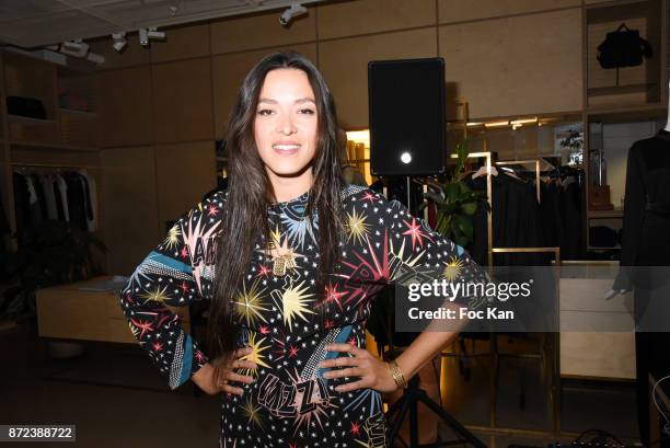 Singer Mai Lan Chapiron attends Stephane Kelian Pop Up Store Launch at L'Exception on November 9, 2017 in Paris, France.