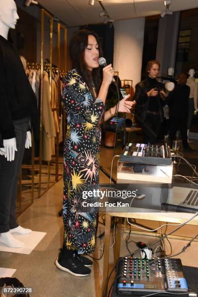 Singer Mai Lan Chapiron attends Stephane Kelian Pop Up Store Launch at L'Exception on November 9, 2017 in Paris, France.