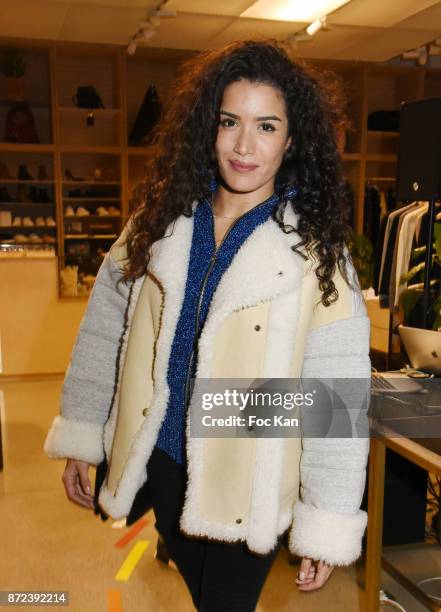 Actress Sabrina Ouazani attends Stephane Kelian Pop Up Store Launch at L'Exception on November 9, 2017 in Paris, France.