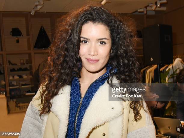 Actress Sabrina Ouazani attends Stephane Kelian Pop Up Store Launch at L'Exception on November 9, 2017 in Paris, France.