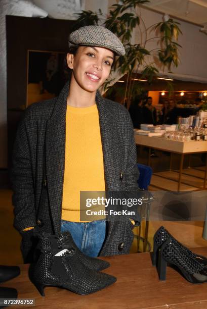 Singer Lilouchante attends Stephane Kelian Pop Up Store Launch at L'Exception on November 9, 2017 in Paris, France.