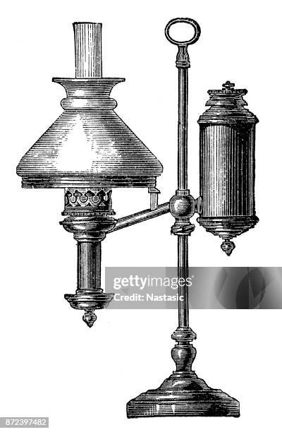 stockillustraties, clipart, cartoons en iconen met kerosine lamp - teenybopper