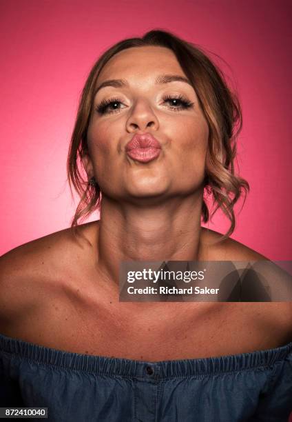 Winner of UK's Great British Bake Off in 2016, Candice Brown is photographed for the Observer on July 6, 2017 in London, England.