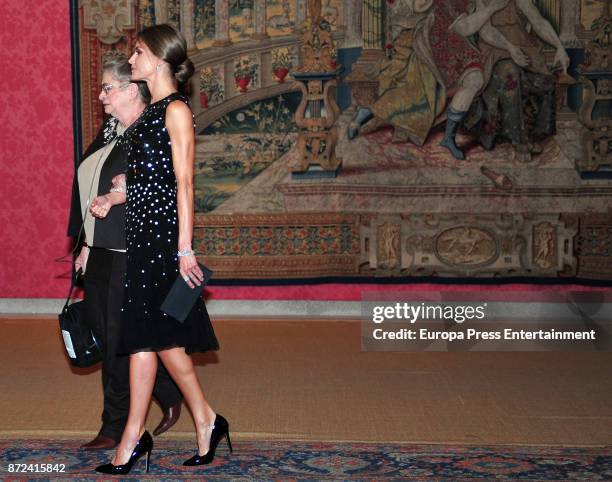 Israeli President Reuven Rivlin and wife Nechama Rivlin offer a reception in honour of King Felipe VI of Spain and Queen Letizia of Spain at El Pardo...