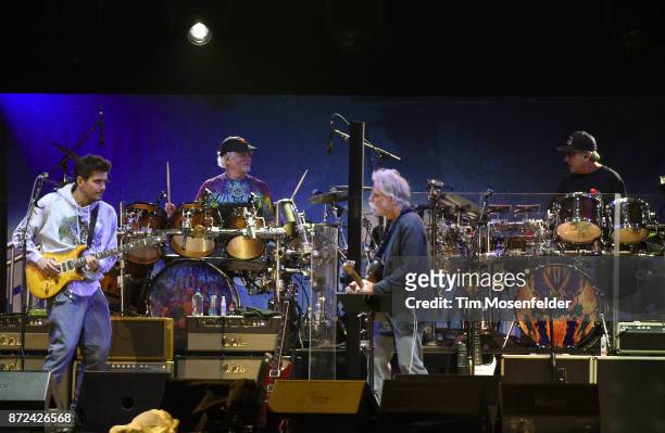 John Mayer, Bill Kreutzmann, Bob Weir, and Mickey Hart of Dead & Company perform during Band Together Bay Area Fire Benefit Concert at AT&T Park on...