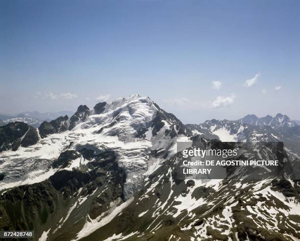 Corno di San Colombano peak , Rhaetian Alps, Cima di Piazzi chain, Sondrio, Lombardy, Italy.