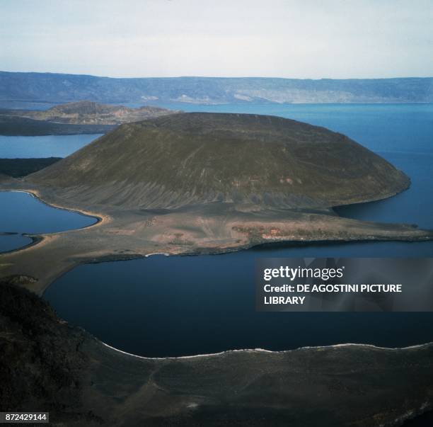 Volcanic area south to the Lake Turkana, also known as Lake Rudolf, Rift Valley, Northwestern Kenya.