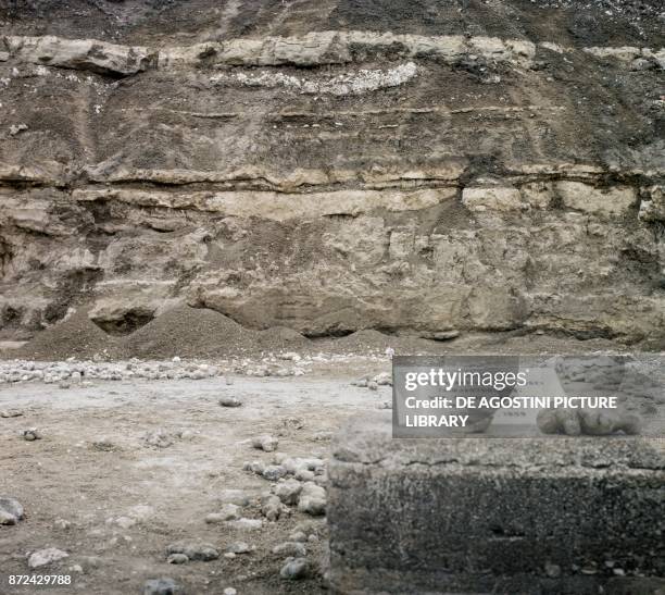 Olorgesailie, a geological formation containing a group of Lower Paleolithic archaeological sites, Eastern Rift Valley, Kenya.