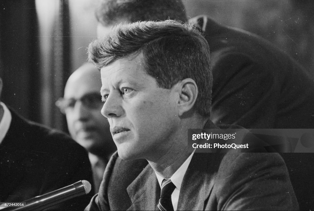 Senator Kennedy At Committee Hearing