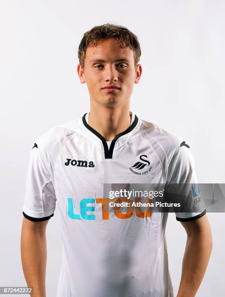 Tom Plezier during the Swansea City Portrait Session at The Fairwood Training Ground on August 2, 2017 in Swansea, Wales.