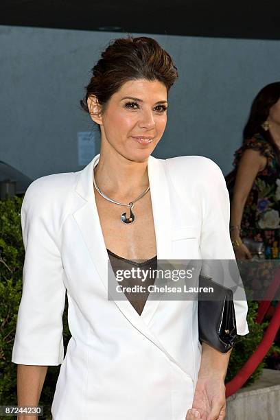Actress Marisa Tomei arrives at the "American Character: A Photographic Journey" Exhibition Opening Celebration at Ace Gallery on May 14, 2009 in...