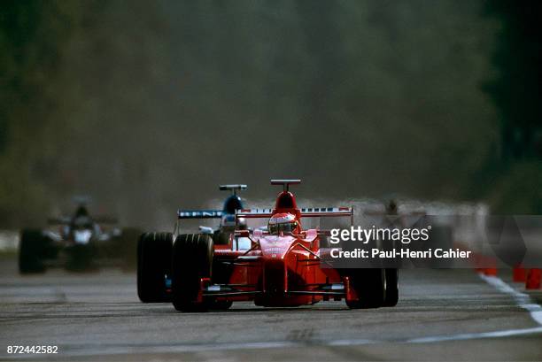 Eddie Irvine, Alexander Wurz, Ferrari F300, Grand Prix of Germany, Hockenheimring, 02 August 1998.