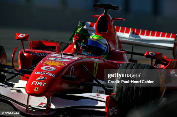 Felipe Massa, Ferrari 248 F1, Grand Prix of Brazil, Autodromo Jose Carlos Pace, Interlagos, Sao Paolo, 22 October 2006. Felipe Massa won the final...