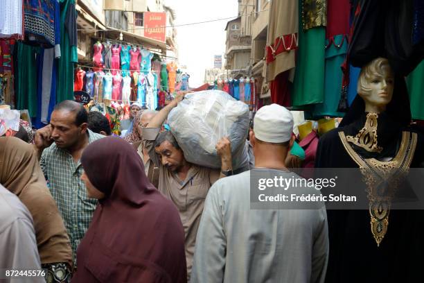 Local people visit the Khan al-Khalili bazaar. The Khan is one of the largest bazaars in the Middle East and began as a caravanserai built in 1382 by...