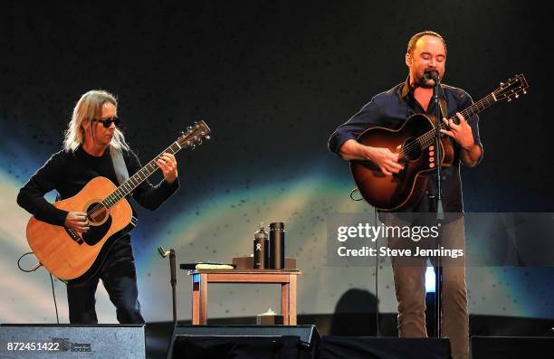 Dave Matthews and Tim Reynolds perform at Band Together Bay Area: A Benefit Concert for North Bay Fire Relief at AT&T Park on November 9, 2017 in San...