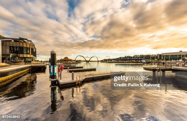 elizabeth quay, perth/ australia - perth landmarks stock pictures, royalty-free photos & images