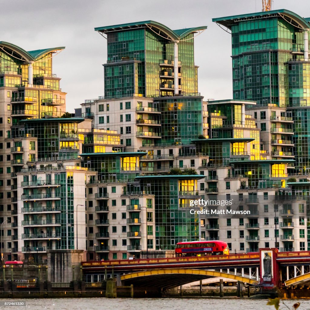 St. George Wharf luxury apartments in Nine Elms London UK
