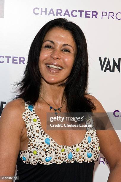 Actress Maria Conchita Alonso arrives at the "American Character: A Photographic Journey" Exhibition Opening Celebration at Ace Gallery on May 14,...