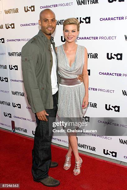 Actors Todd Williams and Nicole Hiltz arrive at the "American Character: A Photographic Journey" Exhibition Opening Celebration at Ace Gallery on May...