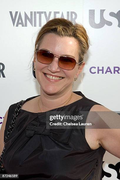 Vanity Fair editor Krista Smith arrives at the "American Character: A Photographic Journey" Exhibition Opening Celebration at Ace Gallery on May 14,...