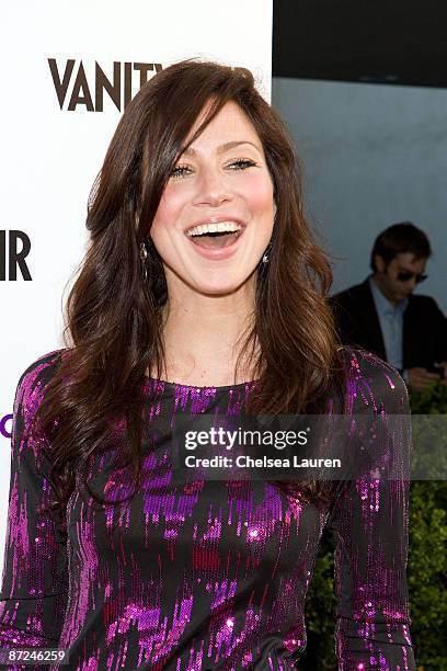 Actress Lynn Collins arrives at the "American Character: A Photographic Journey" Exhibition Opening Celebration at Ace Gallery on May 14, 2009 in...