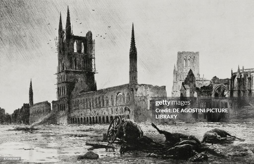 Famous Ypres memorials reduced to debris