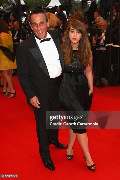 Presenter Thierry Ardisson and his daughter attends the Bright Star Premiere held at the Palais Des Festivals during the 62nd International Cannes...