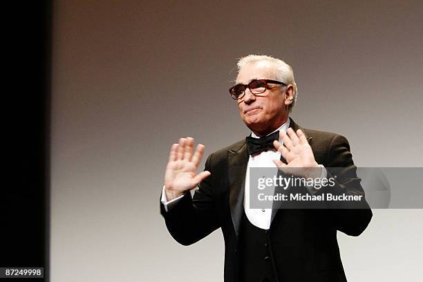 Director Martin Scorsese speaks during the ITV Global Entertainment & The Film Foundations World Premiere of The Restoration of Michael Powell &...