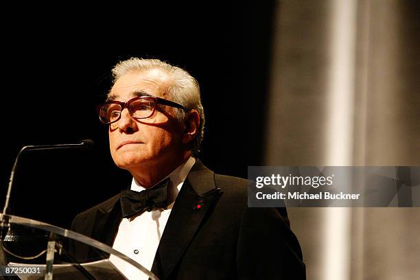 Director Martin Scorsese speaks during the ITV Global Entertainment & The Film Foundations World Premiere of The Restoration of Michael Powell &...