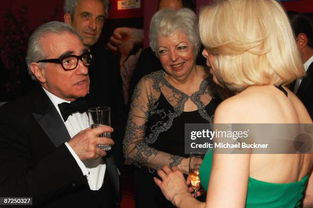 Director Martin Scorsese, film editor and widow of director Michael Powell, Thelma Schoonmaker-Powell and BFI Director, Amanda Nevill attend the ITV...