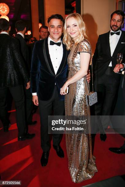 German actor Kostja Ullmann and his wife German actress Janin Ullmann attend the GQ Men of the year Award 2017 after show party at Komische Oper on...