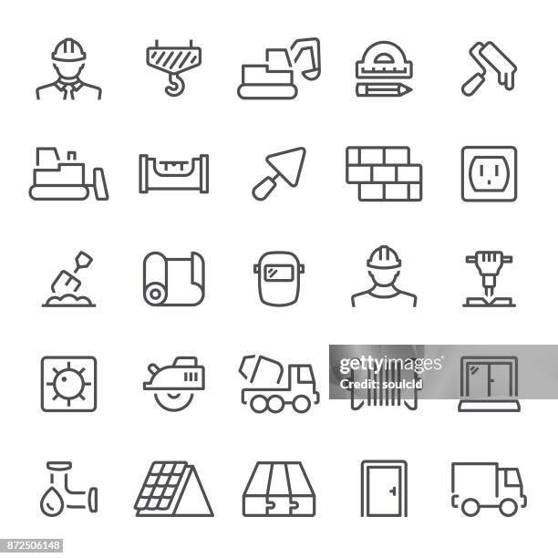 ilustrações de stock, clip art, desenhos animados e ícones de construction icons - soldador