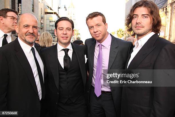 Producer Jeffrey Silver, Producer Derek Anderson, Director McG and Producer Victor Kubicek at Warner Bros. Pictures U.S. Premiere of "Terminator...