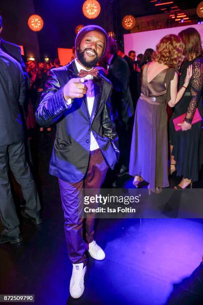 Actor Eric Kabongo attends the GQ Men of the year Award 2017 after show party at Komische Oper on November 9, 2017 in Berlin, Germany.